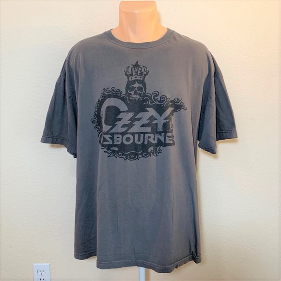 Band Tees Other - Ozzy Osbourne Crown Skull Graphic Gray Tee